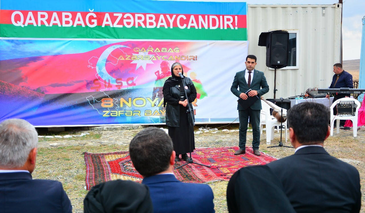 Ağstafada Zəfər yürüşü keçirilib - FOTOLAR